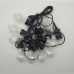 / Світлодіодна гірлянда-нитка чорний дріт 10 LED Magic Lights 5 м теплий білий / Світлодіодна гірлянда-нитка чорний дріт 10 LED Magic Lights 5 м теплий білий
