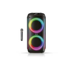 Колонка портативна з мікрофоном ZXX 5504 Bluetooth LED чорний