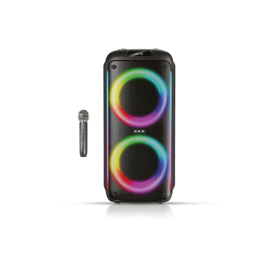 Колонка портативна з мікрофоном ZXX 5504 Bluetooth LED чорний