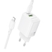 Зарядний пристрій з кабелем USB+Tурe-C/Apple Lightning 1 м BOROFONE ВN29 30 W 2.5 А 12 V білий Зарядний пристрій з кабелем USB+Tурe-C/Apple Lightning 1 м BOROFONE ВN29 30 W 2.5 А 12 V білий