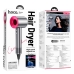 Фен для волосся HOCO HP11 Plus 1600 Вт чорний з рожевим Фен для волосся HOCO HP11 Plus 1600 Вт чорний з рожевим