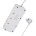 Мережевий фільтр-подовжувач 4 розетки HOCO AC22 Sunlight 3хUSB/Type 1.5 м білий