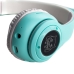Навушники дитячі бездротові накладні STN-25 LED FM MP3 Bluetooth з вушками бірюзовий Навушники дитячі бездротові накладні STN-25 LED FM MP3 Bluetooth з вушками бірюзовий