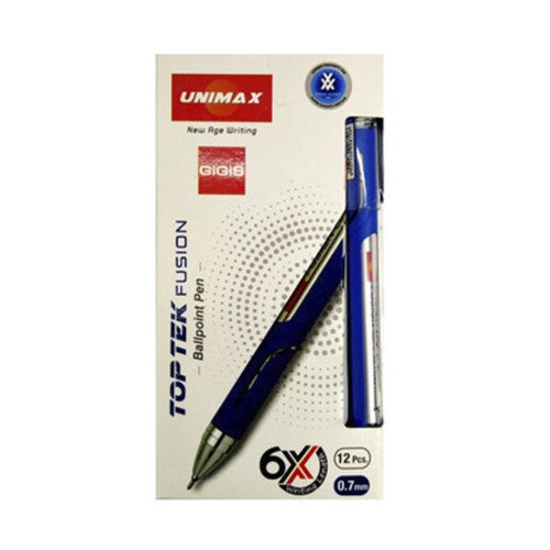 / Ручка 10 км Unimax  UX-10 000-01 синяя (12)
