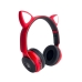 Навушники дитячі бездротові накладні Wireless Earphone ST77M LED MP3 Bluetooth з вушками червоний Навушники дитячі бездротові накладні Wireless Earphone ST77M LED MP3 Bluetooth з вушками червоний