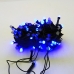 / Світлодіодна гірлянда-нитка чорний дріт 100 LED Xmas біла матова 3.5 м 8 режимів синій / Світлодіодна гірлянда-нитка чорний дріт 100 LED Xmas біла матова 3.5 м 8 режимів синій