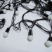 / Світлодіодна гірлянда-нитка чорний дріт 100 LED Xmas біла матова 3.5 м 8 режимів теплий білий / Світлодіодна гірлянда-нитка чорний дріт 100 LED Xmas біла матова 3.5 м 8 режимів теплий білий