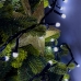 Світлодіодна гірлянда-нитка чорний дріт 200 LED Xmas кулька маленька матова 12.5 м 8 режимів білий