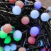 / Світлодіодна гірлянда-нитка чорний дріт 200 LED Xmas біла матова 5.5 м 8 режимів мульти