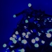 Світлодіодна гірлянда-нитка чорний дріт 300 LED Xmas кулька маленька матова 12.5 м 8 режимів синій Світлодіодна гірлянда-нитка чорний дріт 300 LED Xmas кулька маленька матова 12.5 м 8 режимів синій