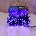 / Світлодіодна гірлянда-нитка чорний дріт 400 LED Xmas рубінка 16.5 м 8 режимів синій