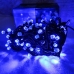 / Світлодіодна гірлянда-нитка чорний дріт 100 LED Xmas рубінка 7 м 8 режимів синій / Світлодіодна гірлянда-нитка чорний дріт 100 LED Xmas рубінка 7 м 8 режимів синій