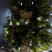 Світлодіодна гірлянда-нитка чорний дріт 300 LED Xmas свічка матова 16 м 8 режимів білий