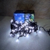 / Світлодіодна гірлянда-нитка чорний дріт 200 LED Xmas матова 9.5 м 8 режимів білий