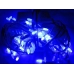 / Світлодіодна гірлянда-нитка чорний дріт 200 LED Xmas матова 9.5 м 8 режимів синій