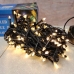 / Світлодіодна гірлянда-нитка чорний дріт 200 LED Xmas конічна 14 м 8 режимів теплий білий