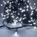 Світлодіодна гірлянда-нитка чорний дріт 400 LED Xmas конус 16 м 8 режимів білий