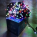 / Світлодіодна гірлянда-нитка чорний дріт 500 LED Xmas конічна 18.5 м 8 режимів мульти