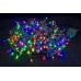 / Світлодіодна гірлянда-нитка чорний дріт 100 LED Xmas циліндрична 5.5 м 8 режимів мульти / Світлодіодна гірлянда-нитка чорний дріт 100 LED Xmas циліндрична 5.5 м 8 режимів мульти