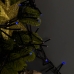 Світлодіодна гірлянда-нитка чорний дріт 100 LED Xmas ліхтарики 5 м 8 режимів синій
