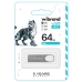 Флеш пам'ять USB 64 GB Wibrand Irbis USB 2.0 сріблястий