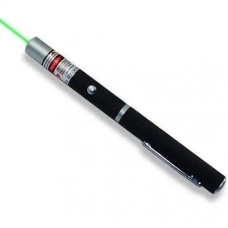Лазерна указка зелений промінь Laser 12-19 з насадкою та чохлом на батарейках чорний