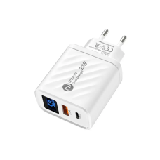 / Зарядний пристрій 220В 3,1А 20Вт QC3.0 USBx1 Type-Cx1 LCD Quick Charger AR-893 new