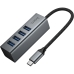 USB-хаб зовнішній 4 порти HOCO HB1C Type-C 0.2 м сірий USB-хаб зовнішній 4 порти HOCO HB1C Type-C 0.2 м сірий