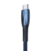 Кабель USB/Type-C 2 м Baseus Glimmer 100 Вт синій