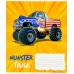 Зошит 12 аркушів клітинка # Поліграфіст 802 Monster Truck
