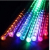 Світлодіодна гірлянда танучі бурульки прозорий дріт 8 шт (50 см) 240 LED Rohs 2.5 м мульти