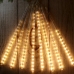 / Світлодіодна гірлянда танучі бурульки прозорий дріт 8 шт (50 см) 240 LED Rohs 2.5 м теплий білий / Світлодіодна гірлянда танучі бурульки прозорий дріт 8 шт (50 см) 240 LED Rohs 2.5 м теплий білий