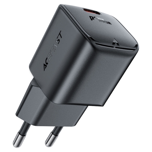 Зарядний блок живлення Type-C ACEFAST A73 mini GaN 20 W 12 V 1.67 A чорний