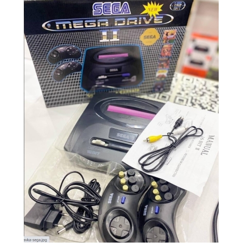 / Игровая приставка Sega Mega Drive 2 16 Bit на 30 игр Детская ретро консоль для телевизора 16 Бит