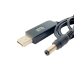 Кабель для роутера USB/DC connector 1 м 5.5 х 2.1 мм 12 V чорний Кабель для роутера USB/DC connector 1 м 5.5 х 2.1 мм 12 V чорний