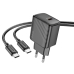 Зарядний пристрій з кабелем Type-C/Type-C 1 м HOCO CS22A Value 30 W 12 V 2.5 A чорний