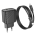 Зарядний пристрій з кабелем Type-C/Type-C 1 м HOCO CS22A Value 30 W 12 V 2.5 A чорний