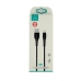 Кабель USB/Apple Lightning 1 м Usams US-SJ371 U38 2 А чорний Кабель USB/Apple Lightning 1 м Usams US-SJ371 U38 2 А чорний