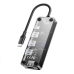 USB-Хаб зовнішній 5 портів XO HUB015 Type-C 0.15 м сірий