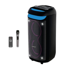 Колонка портативна з мікрофоном та пультом ZXX 6520 Bluetooth LED FM чорний