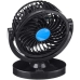 Вентилятор автомобільний портативний Car Small Fan F15 USB діаметр 10.5 см чорний