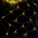 Світлодіодна гірлянда-сітка прозорий дріт 120 LED SOFI ліхтарики 1.5 х 1.5 м 8 режимів теплий білий