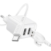 Зарядний пристрій з кабелем 2xUSB/Type-C 1 м BOROFONE BAS41A Potential 12 W 5 V 2 А білий Зарядний пристрій з кабелем 2xUSB/Type-C 1 м BOROFONE BAS41A Potential 12 W 5 V 2 А білий