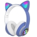 Навушники дитячі бездротові накладні Cat VZV-23M LED MP3 Bluetooth з вушками синій Навушники дитячі бездротові накладні Cat VZV-23M LED MP3 Bluetooth з вушками синій
