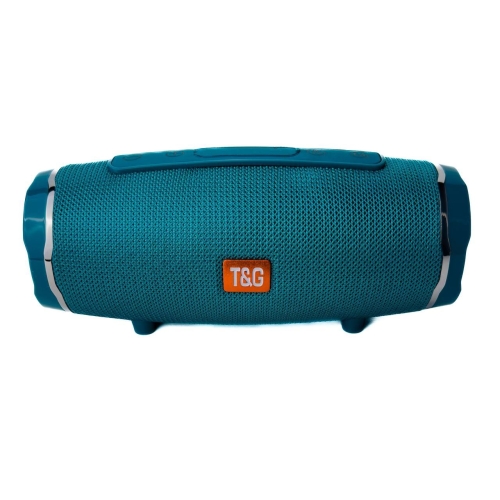 Колонка портативна T&G TG-145 Bluetooth FM бірюзовий