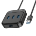 USB HUB HOCO HB31 Easy 4-in-1 converter(USB to USB3.0*4) 0.2m. Black new USB HUB HOCO HB31 Easy 4-in-1 converter(USB to USB3.0*4) 0.2m. Black new