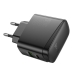 Зарядний блок живлення Type-C+USB HOCO CS63A Bright 65 W 20 V 3.25 A чорний