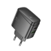 Зарядний блок живлення Type-C+USB HOCO CS63A Bright 65 W 20 V 3.25 A чорний