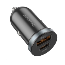 Автомобільний зарядний пристрій USB+Type-C BOROFONE BZ22 Scenery 30 W чорний