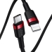 Кабель Type-C /Apple Lightning 1 м Baseus Cafule 18 Вт 2.4 А чорний з червоним Кабель Type-C /Apple Lightning 1 м Baseus Cafule 18 Вт 2.4 А чорний з червоним